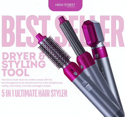 Premium 5 in 1 Hot Air Hair Brush